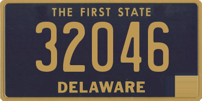 DE license plate 32046