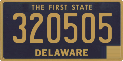 DE license plate 320505