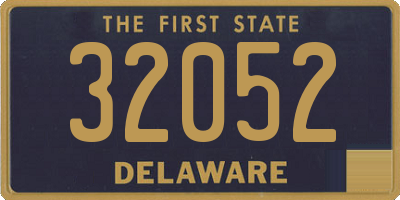 DE license plate 32052