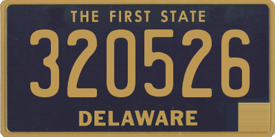 DE license plate 320526