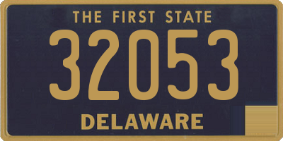 DE license plate 32053