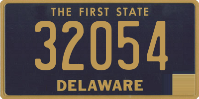 DE license plate 32054