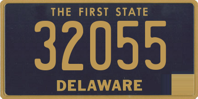 DE license plate 32055