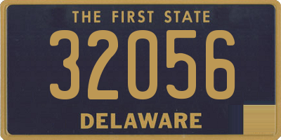 DE license plate 32056