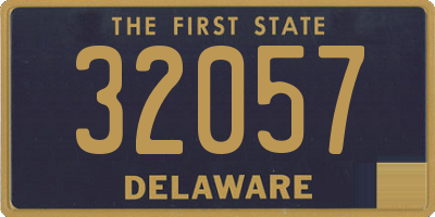 DE license plate 32057