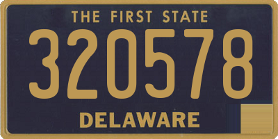 DE license plate 320578