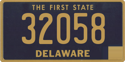 DE license plate 32058