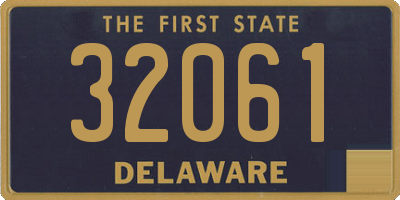 DE license plate 32061