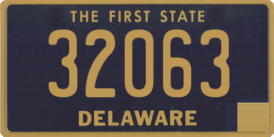 DE license plate 32063