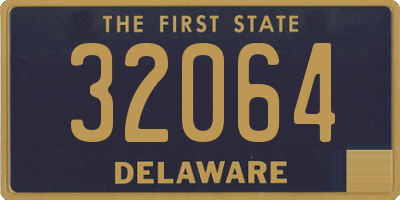 DE license plate 32064