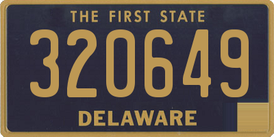 DE license plate 320649