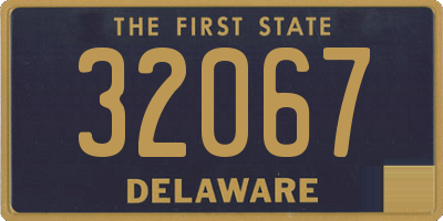 DE license plate 32067