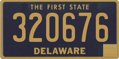 DE license plate 320676