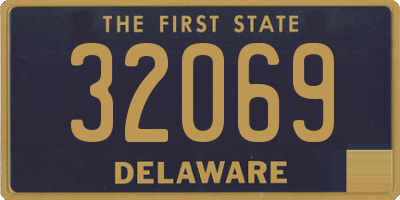 DE license plate 32069