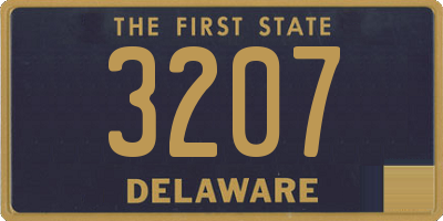 DE license plate 3207