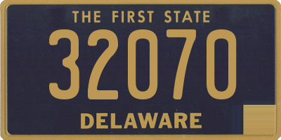 DE license plate 32070