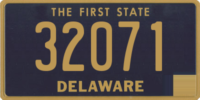 DE license plate 32071