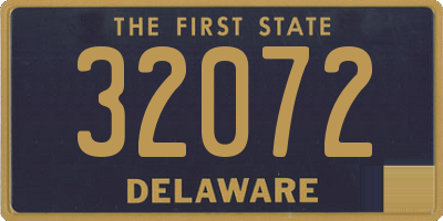 DE license plate 32072