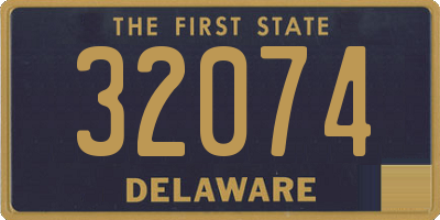 DE license plate 32074