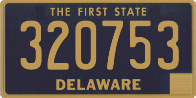 DE license plate 320753