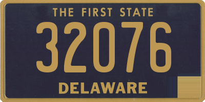 DE license plate 32076