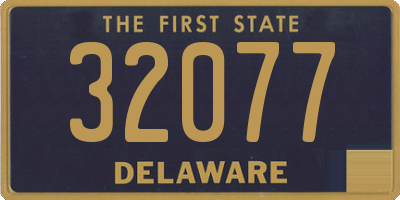 DE license plate 32077