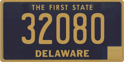 DE license plate 32080