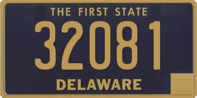 DE license plate 32081