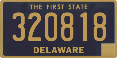 DE license plate 320818