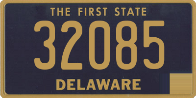 DE license plate 32085