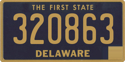 DE license plate 320863