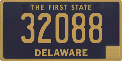 DE license plate 32088