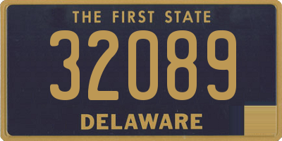 DE license plate 32089