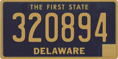DE license plate 320894