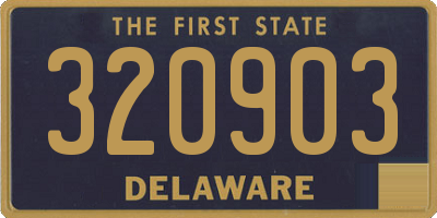 DE license plate 320903