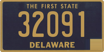 DE license plate 32091