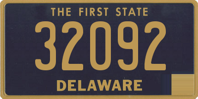 DE license plate 32092