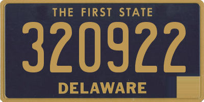 DE license plate 320922