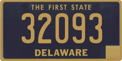 DE license plate 32093