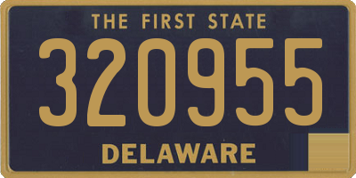 DE license plate 320955