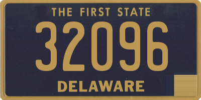 DE license plate 32096