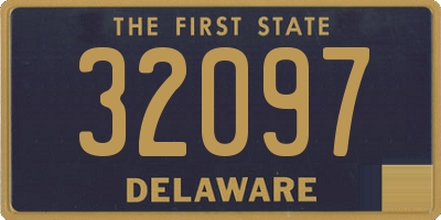 DE license plate 32097