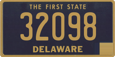 DE license plate 32098