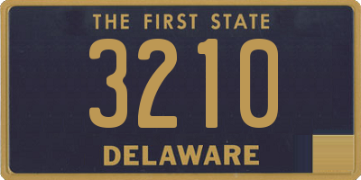 DE license plate 3210