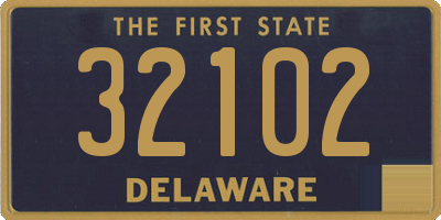 DE license plate 32102