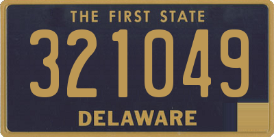 DE license plate 321049