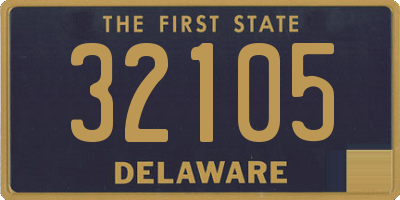 DE license plate 32105