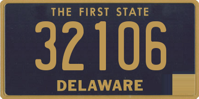 DE license plate 32106