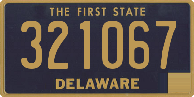 DE license plate 321067
