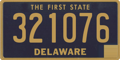 DE license plate 321076